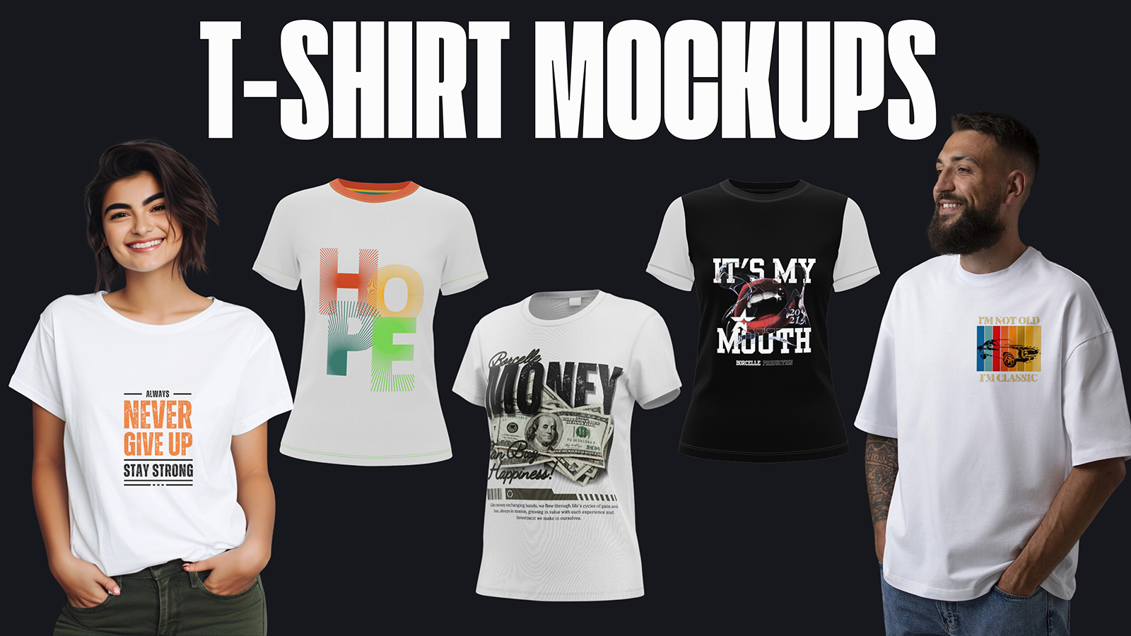 T-shirt mockup featuring custom logo design by ITG Technologies